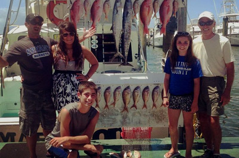 Dr. Ray fishing with his family 